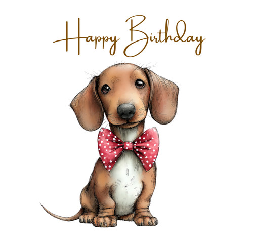 Cute little sausage dog - cute,
