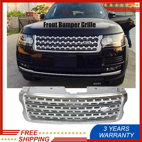Silver front grille - silver, range