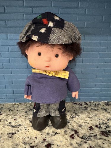 Vintage musical boy doll - doll, chim
