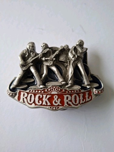Rock roll belt buckle with - belt,