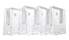 4 x TRAVELBAG ZIP CLEAR