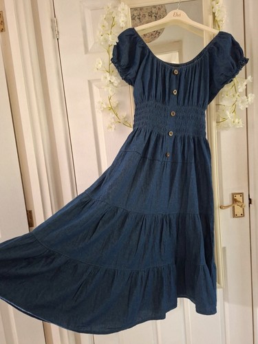 Cotton denim gypsy boho style - gypsy,