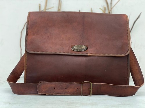 Leather vintage men - men, messenger