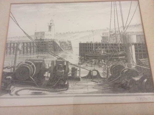 Scarborough harbour signed - harbour,