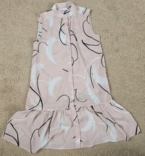 Reiss Anastacia Printed Drop Waist Shirt Dress Size 10 BNWOT