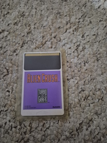 Alien crush turbografx card - crush,