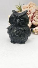 Large green Jade Owl Carving