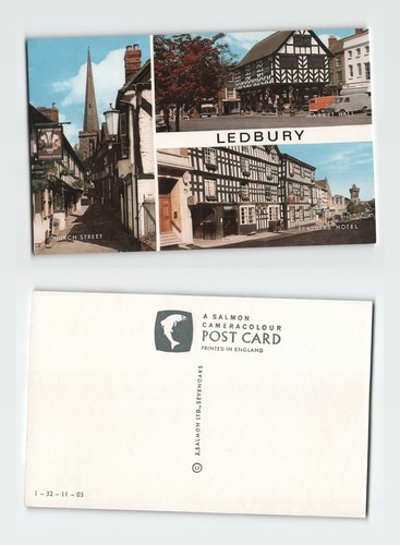 Postcard ledbury market hall - market,