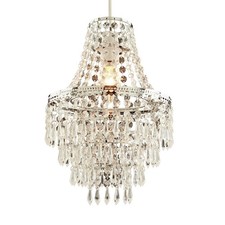Lampshade Clear Chrome 5 Tier