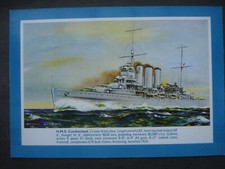 Unused J Salmon Colour Post Card H.M.S. Cumberland