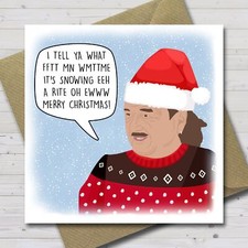 Funny Christmas Card featuring