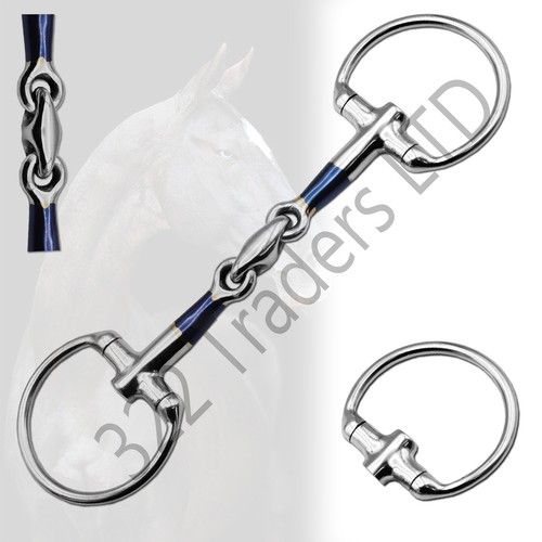 Eggbutt double jointed snaffle - double,