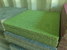 11 x LIME GREEN 45.7x45.7cm MILLIKEN FORMWORK CARPET TILES FOR £36.79 DELIVERED