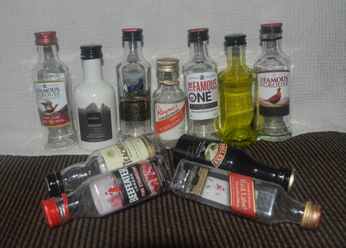 Miniature bottles glass 4 - bottles,