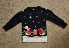 Girls Xmas Robin Jumper Age 3