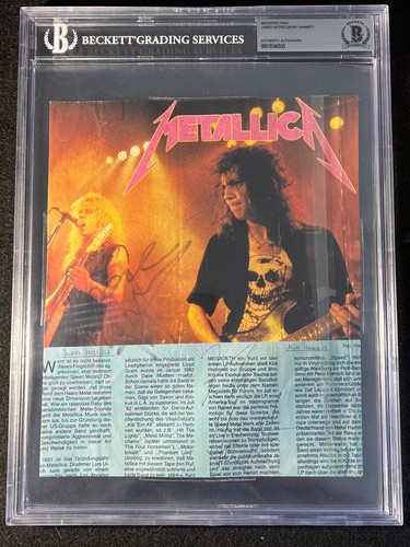 Signed autographed metallica - signed,