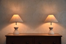 PAIR OF  SCULPTURAL TABLE