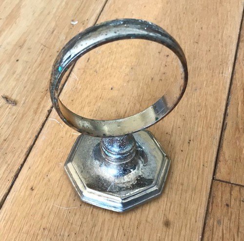Vintage brass tumbler holder - brass,
