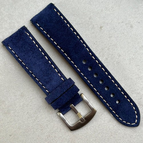 Navy blue handmade padded - navy,