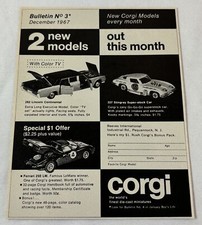 1967 CORGI cars ad ~ LINCOLN