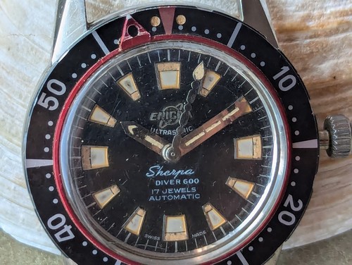 Vintage enicar sherpa diver - vintage,