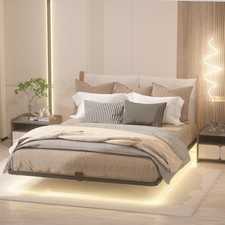 Floating Queen Bed Frame with