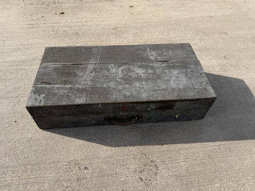 Vintage wooden military box - wooden,