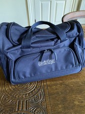 Navy Canvas Overnight Bag by