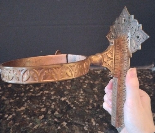 Antique ornate brass oil - ornate,