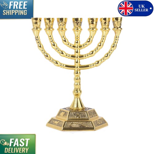 Luxurious gold menorah - luxurious,