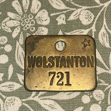 PRE 47   WOLSTANTON 721 COLLIERY MINERS PIT CHECK