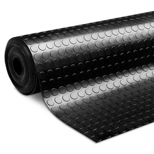 3/5mm Coin Penny Rubber Flooring Matting Roll Heavy-Duty Garage Van Shed Car