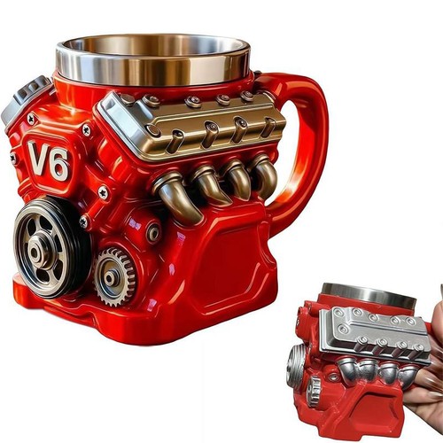 Engine mug retro - v6,