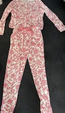 Ladies Next Pink And White Pyjamas. Size xs/regular leg