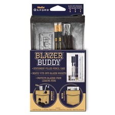 Oxford Blazer Buddy Stationery Set with Clear Pencil Case - School Essential