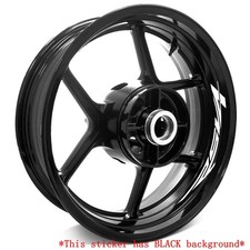 For Aprilia RSV4 / RSV4 RR 10-19 18 17 Racing 17'' Decal Wheel Rim Sticker White