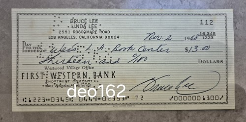 Bruce lee genuine signed - bruce,