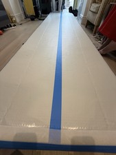 4 Metre Tumbling Gymnastics Mat Inflatable Blue RISINGUKST Brand New