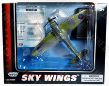 Motormax Skywings - Hurricane - RAF Fighter Command - Diecast Metal Aircraft Toy