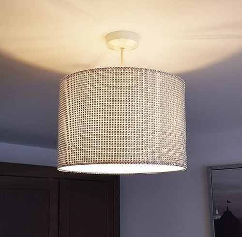 Silver diamante fabric drum - silver,