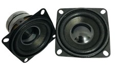 2 x (Pair of)  10W 4R Speakers  -  10 watt 4 ohm  -  42mm  -  Square - Mountable