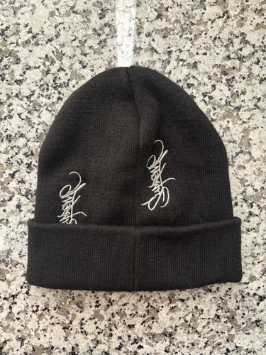 Black supreme beanie - black,