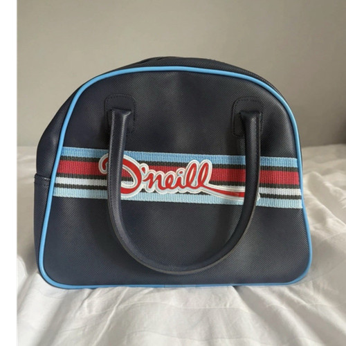 Neill blue faux leather zip - blue,