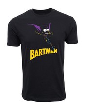 The Simpsons Bartman Black  T