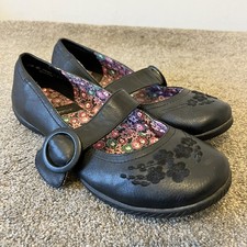 Hush Puppies UK Size 8 (EU 42) Womens Mary Jane Adjustable Buckle School Shoes