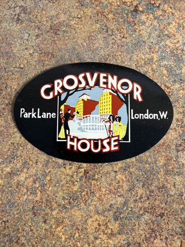 Hotel luggage label grosvenor - hotel, label,