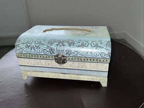 Blue sisters jewellery box - blue,