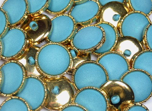 Mock fabric gold - fabric, buttons