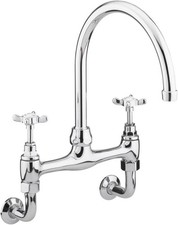 NEW - Bristan N WMDSM C 1901 Bridge Wall Mounted Sink Mixer Tap Chrome Plated