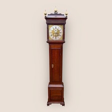 Antique Georgian Oak 8 Day Grandfather Clock by Richard Houton | 18th Century